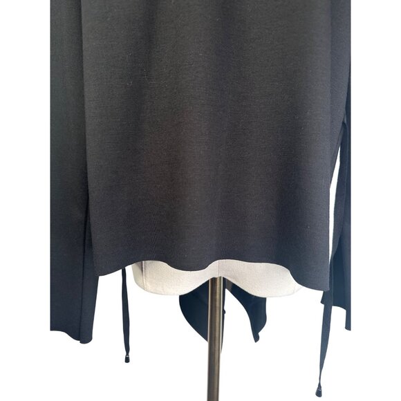 2/$30 ZARA Medium W/Collection Black Viscose Blend Waterfall Cardigan - Picture 11 of 15